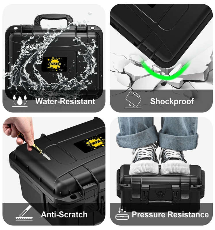 DEVASO For Switch / OLED IP67 Waterproof Storage Case Hardshell Bag, Color: Black