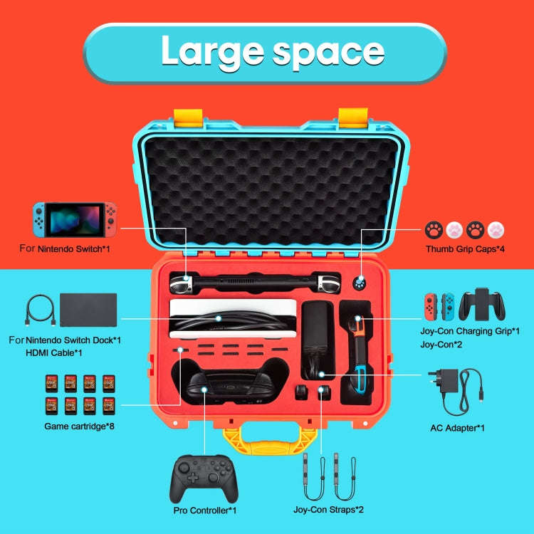 DEVASO For Switch / OLED IP67 Waterproof Storage Case Hardshell Bag, Color: Black