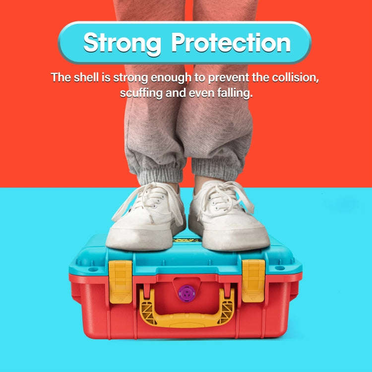 DEVASO For Switch / OLED IP67 Waterproof Storage Case Hardshell Bag, Color: Orange Blue