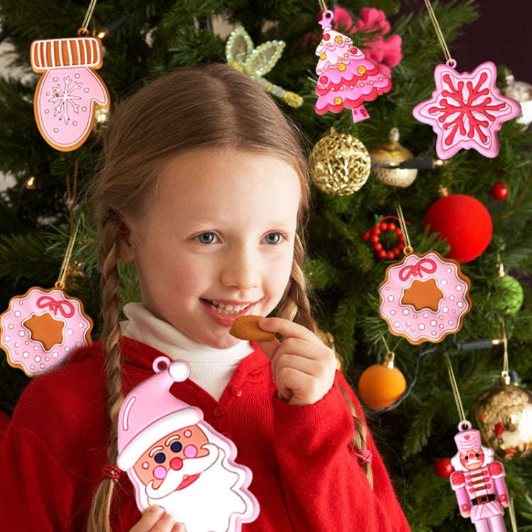 12pcs /Set House Christmas Decorations Pendants PVC Hanging Christmas Tree Ornaments Scene Arrang...