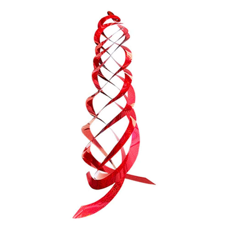 Laser Flash Bird Repellent Orchard Bird Repellent Spiral Reflective Wind Rotor(Red)