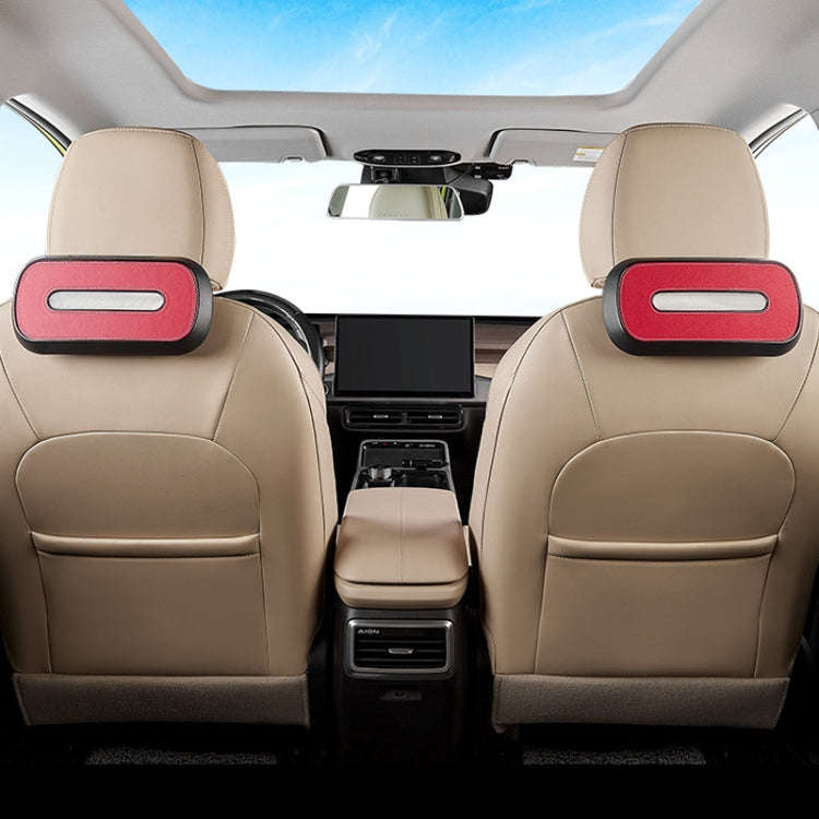 Car Sun Visor Hanging Sunroof Seat Back Tissue Box, Color: Leather Beige
