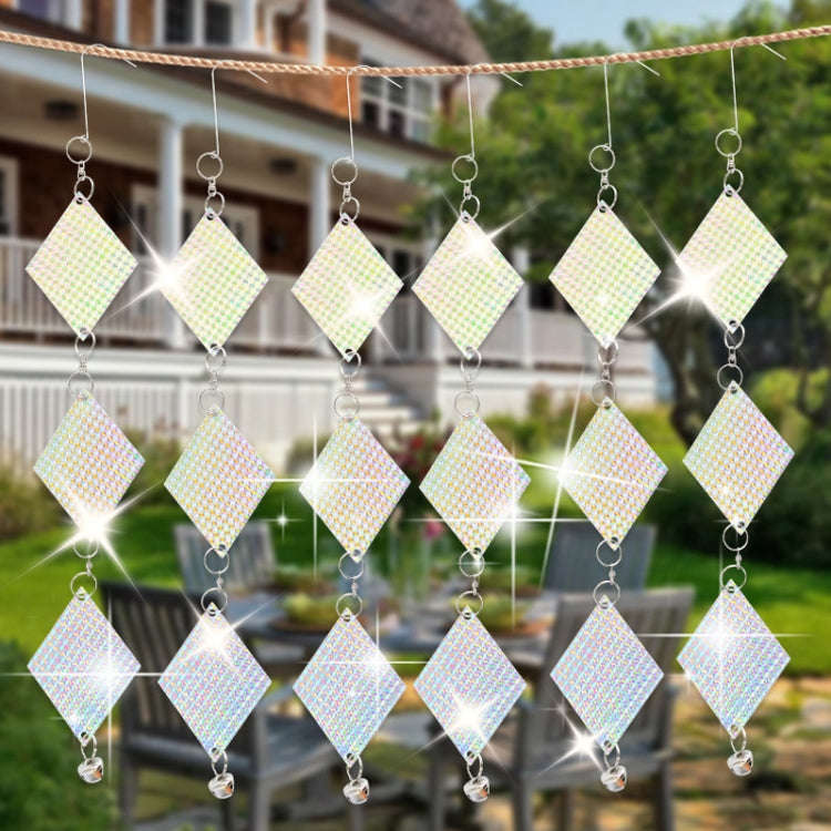 Balcony Laser Reflective Bird Repellers Garden Decoration Bird Repellent Ribbon(Silver)