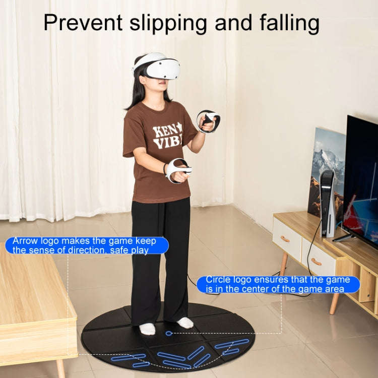 DEVASO VR Glasses Sport Game Simulation Floor Mat(Black)