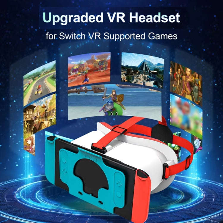 DEVASO Compatible With Switch / Switch OLED Gaming Console VR Glasses(Orange Blue)