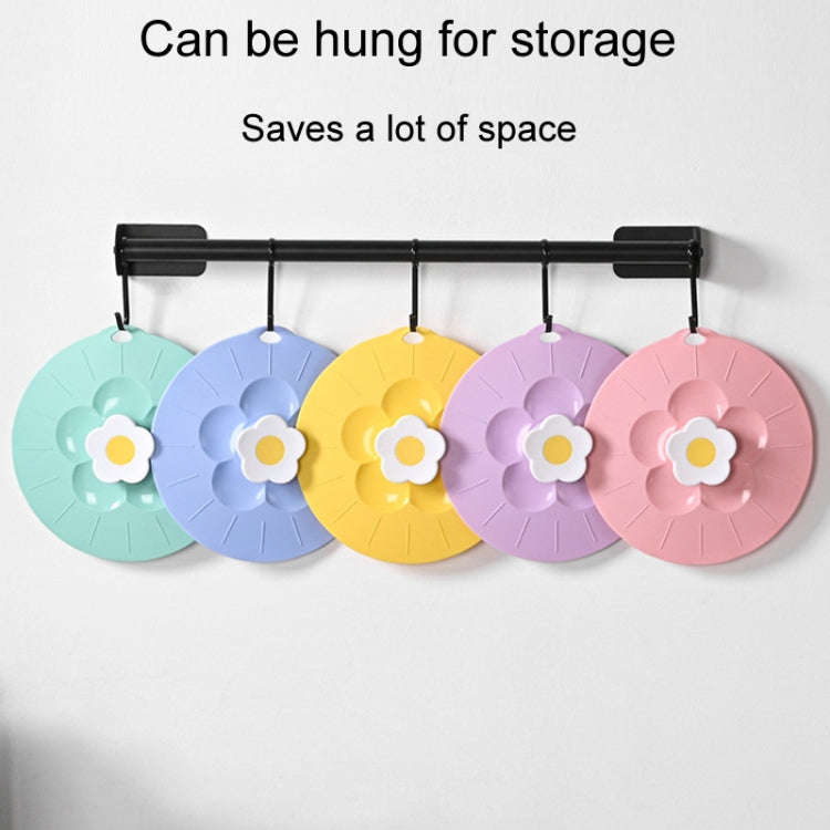 Small Cute Flower Silicone Freshness Lid Kitchen Household Food Dustproof Cover(Pink)