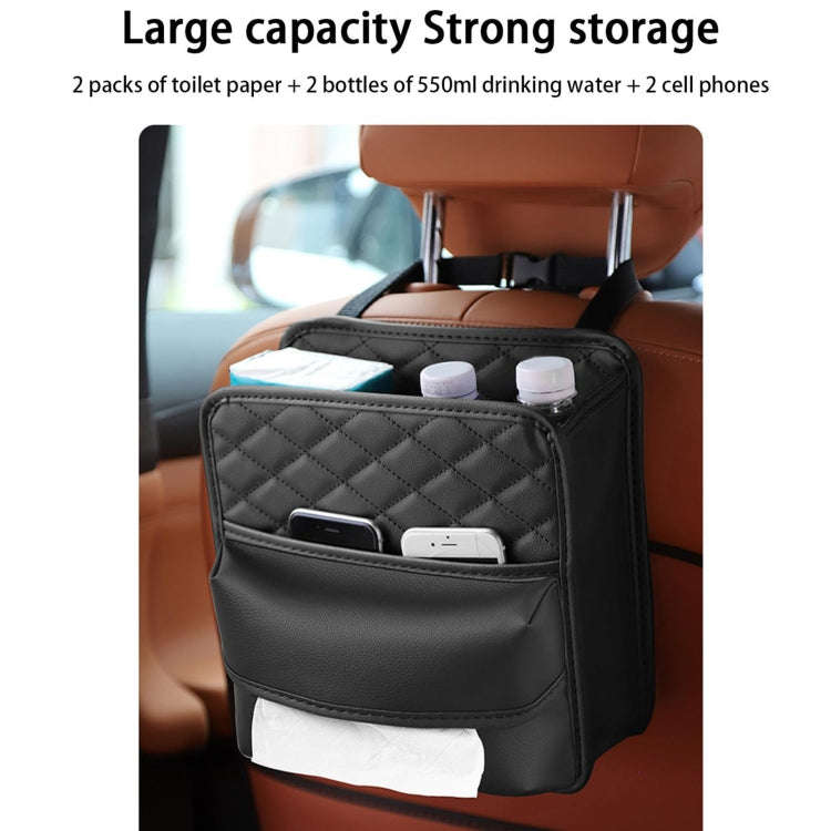2 In 1 Car Seat Back Storage Hanging Tissue Bag, Style: Enlarged