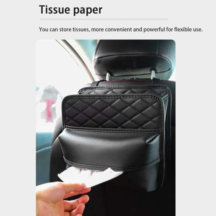 2 In 1 Car Seat Back Storage Hanging Tissue Bag, Style: Enlarged