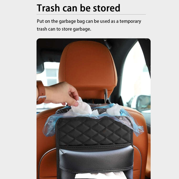 2 In 1 Car Seat Back Storage Hanging Tissue Bag, Style: Enlarged