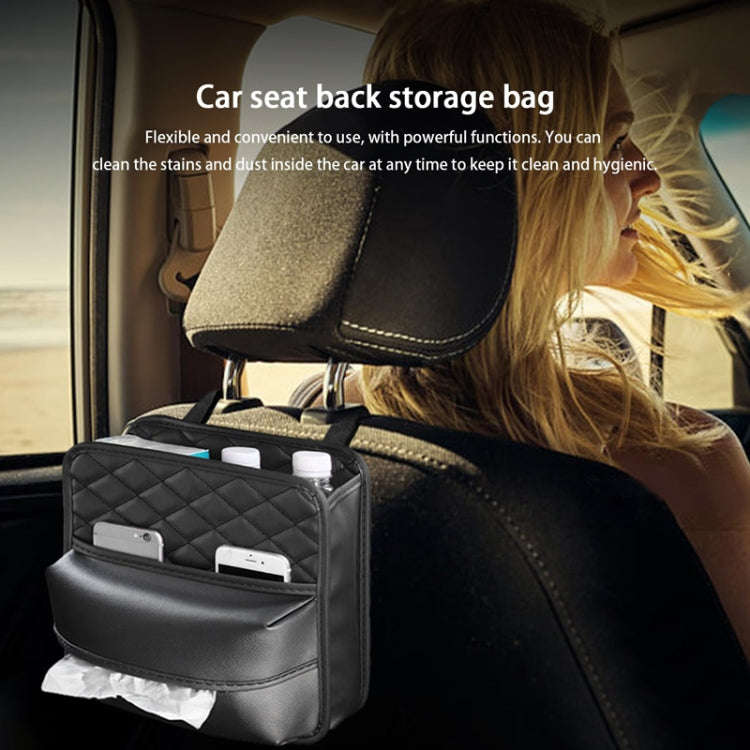 2 In 1 Car Seat Back Storage Hanging Tissue Bag, Style: Enlarged