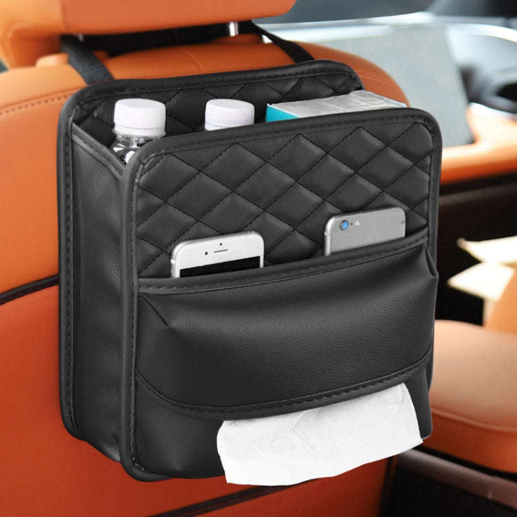 2 In 1 Car Seat Back Storage Hanging Tissue Bag, Style: Enlarged