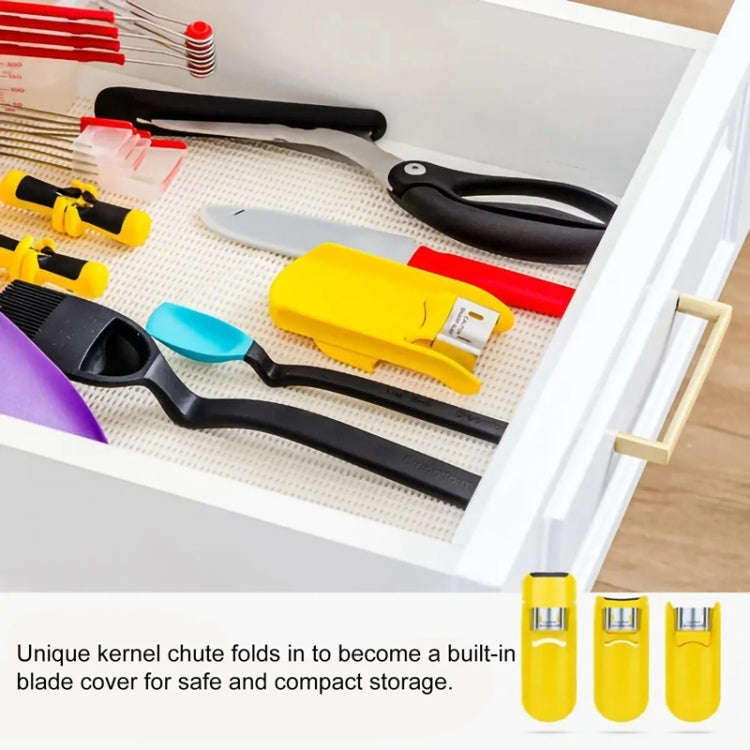 Fast Corn Cob Seperater Kitchen Gadgets Planer Knife(Yellow)