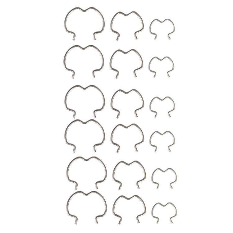 18pcs /Set Quick Connector Clip Transmission Cooler Wire Clip(Silver)