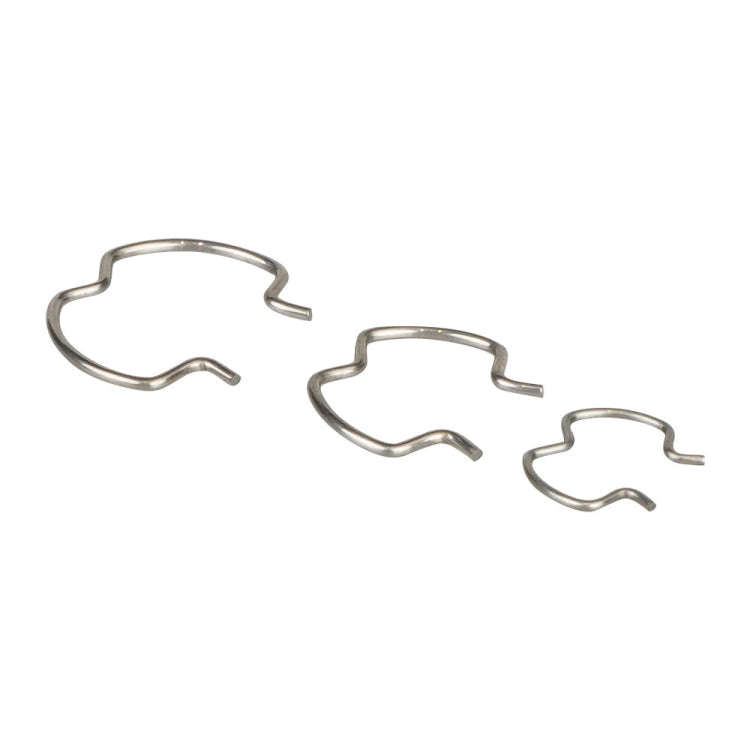 18pcs /Set Quick Connector Clip Transmission Cooler Wire Clip(Silver)