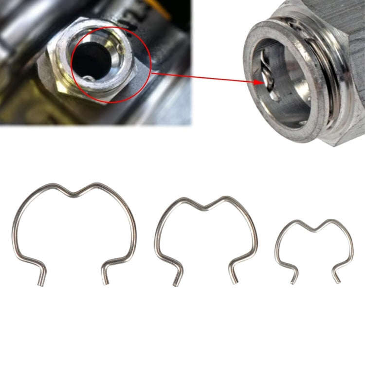 18pcs /Set Quick Connector Clip Transmission Cooler Wire Clip(Silver)