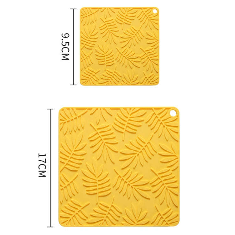 17cm Household Square Silicone Heat Insulating Mat Kitchen High Temperature Resistant Baking Plac...