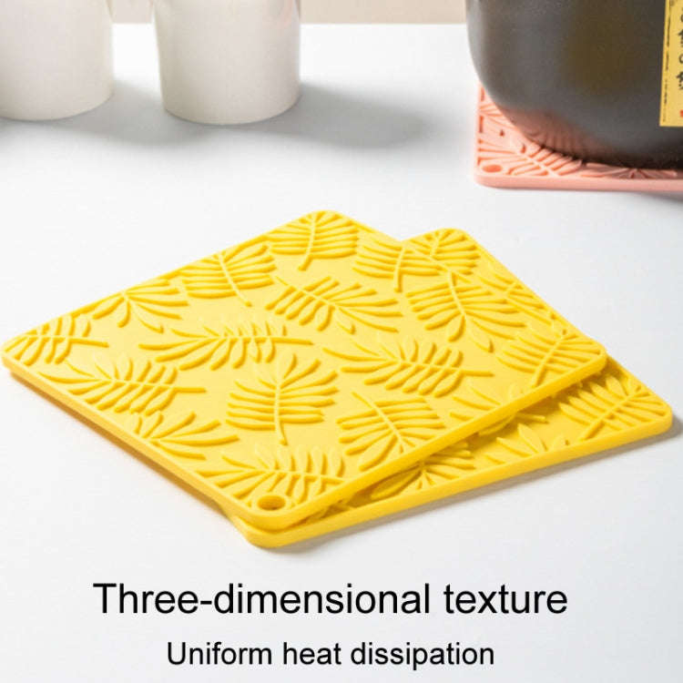 17cm Household Square Silicone Heat Insulating Mat Kitchen High Temperature Resistant Baking Plac...