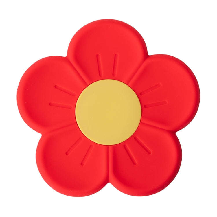 17.5cm Household Cherry Blossom Silicone Heat Insulating Mat Kitchen High Temperature Resistant B...