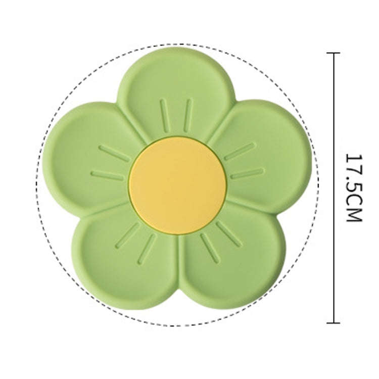 17.5cm Household Cherry Blossom Silicone Heat Insulating Mat Kitchen High Temperature Resistant B...