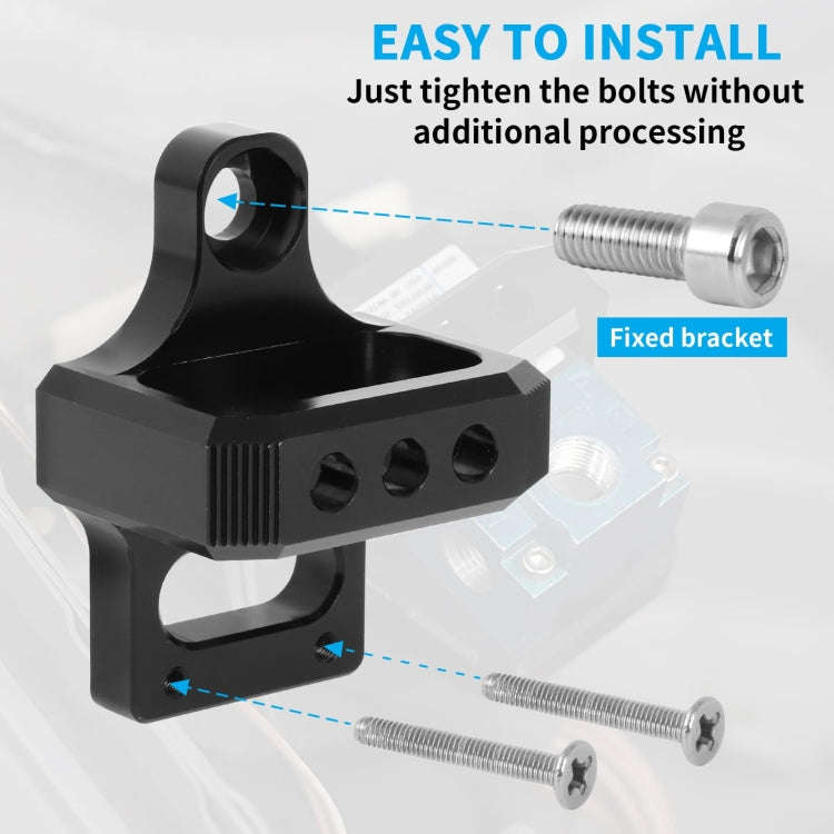 Solenoid Valve Mounting Bracket 3 Port For Mac AEM Boost Controller(Black)
