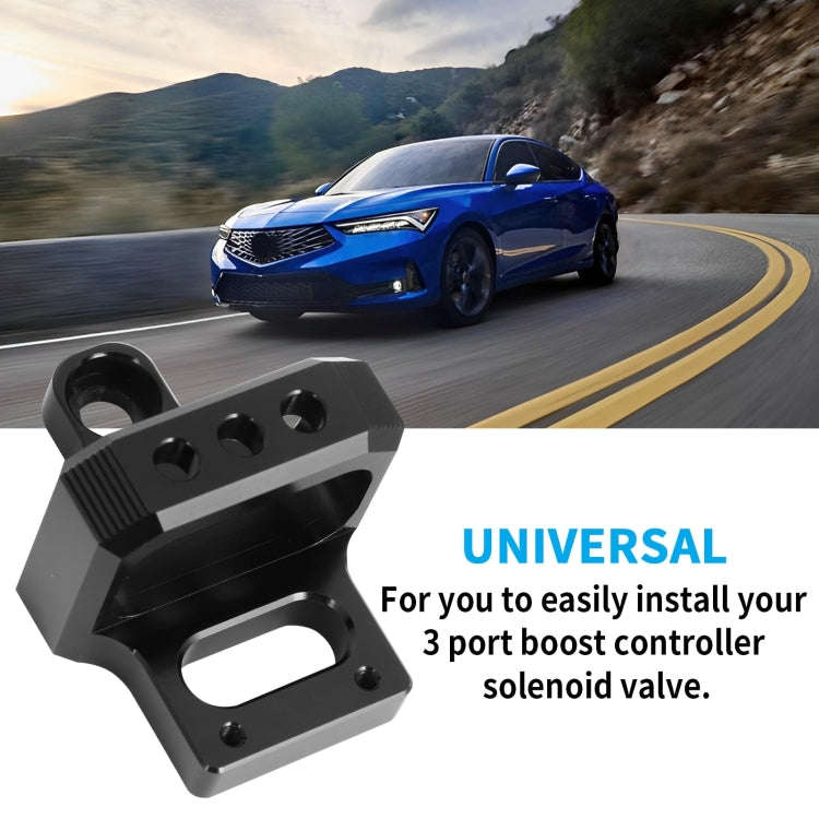 Solenoid Valve Mounting Bracket 3 Port For Mac AEM Boost Controller(Black)