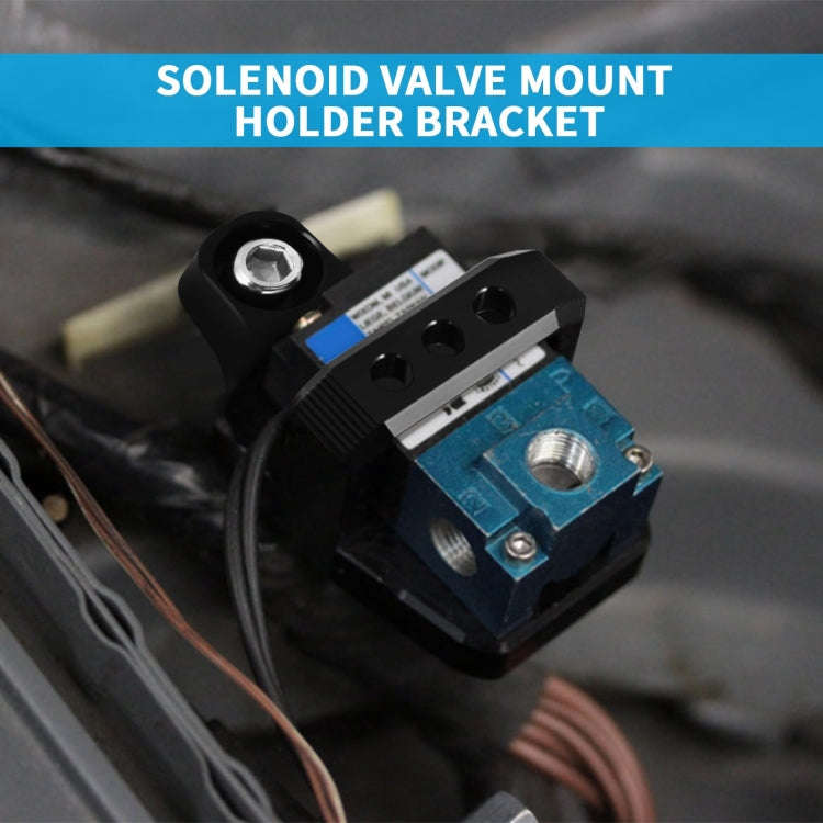 Solenoid Valve Mounting Bracket 3 Port For Mac AEM Boost Controller(Silver)