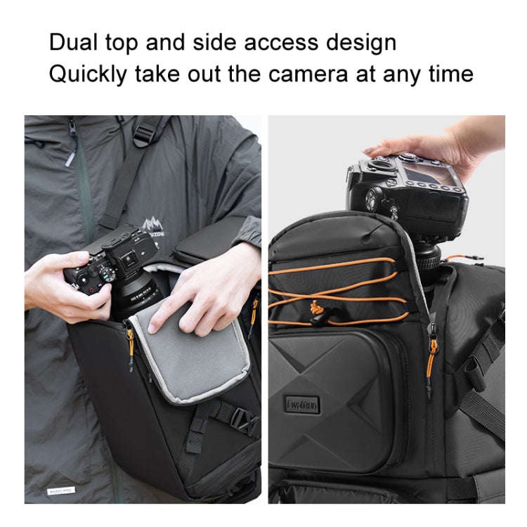 Cwatcun D132 DSLR Camera Backpack Hard-shell Crashproof Waterproof Decompression Shoulder Photo B...