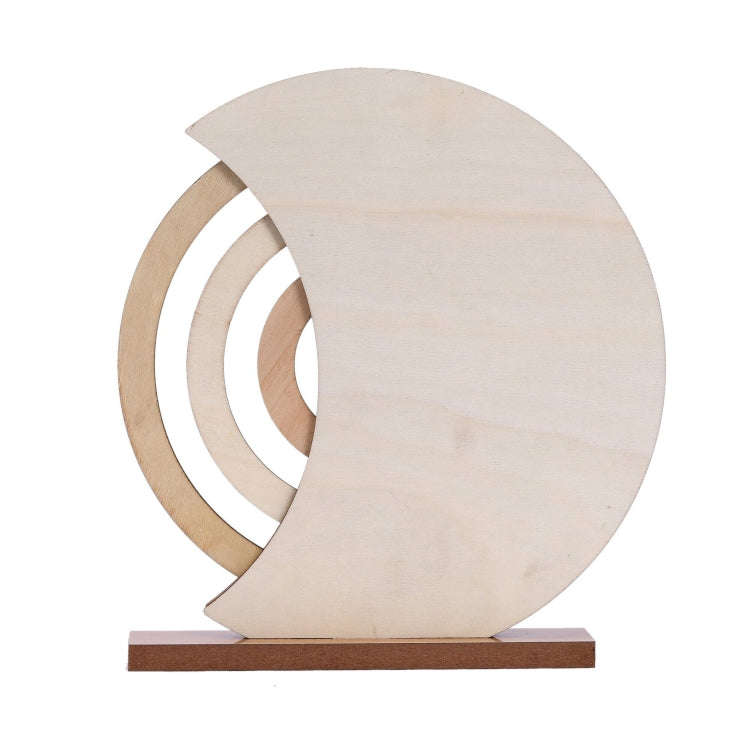 Wooden Manual Rotating Perpetual Calendar Home Decoration Ornaments(Shovel)