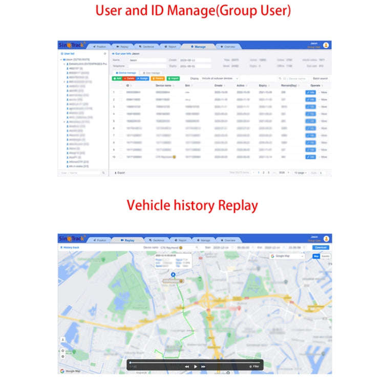 SinoTrack Wireless Car GPS Locator Anti-Theft Device, Specifications: 4G