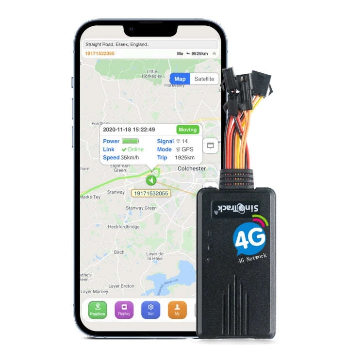 SinoTrack 4G 4-wire GPS Car-mounted Motorcycle Anti-theft Positioning Tracker, Specifications: Wi...
