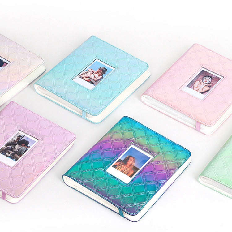 3 Inch 288 Pockets Hollowed Embroidery Line Square Album Celebrity Small Card Photo Large Capacit...