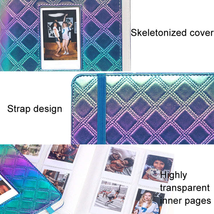 3 Inch 288 Pockets Hollowed Embroidery Line Square Album Celebrity Small Card Photo Large Capacit...