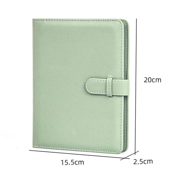 3 Inch 80 Pockets Photo Lychee Print Album Photo Book Card Album(Brown)
