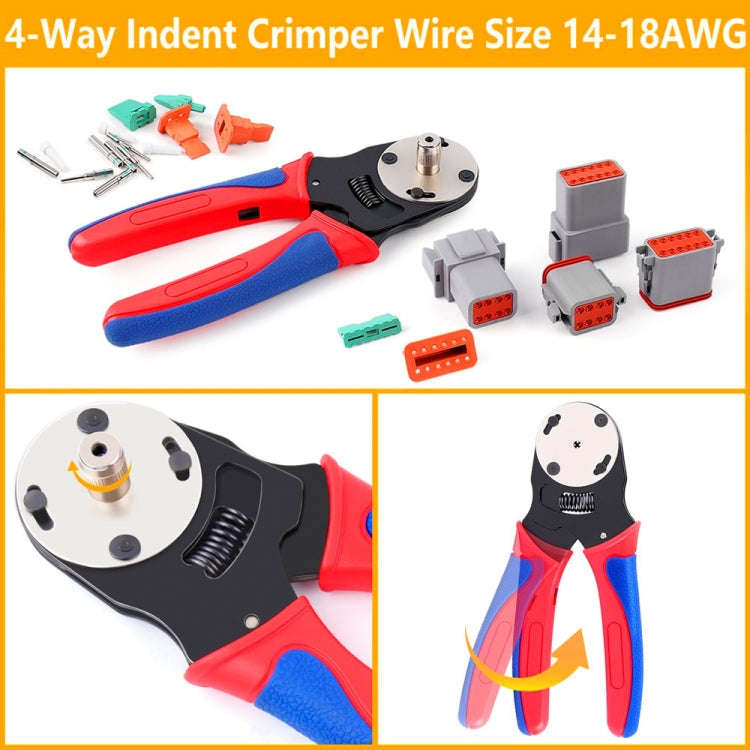 338pcs/Set DT Connector Kit Crimping Tool Set(2P/3P/4P/8P/6P/12P)
