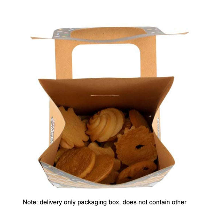 10pcs Christmas Candy Boxes Kraft Paper Christmas House Handbag Candy Boxes, Style: Large Red Base