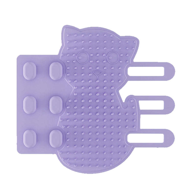 Cats Corner Self-Exciting Scratcher Pet Massage Brush Toys(Purple)
