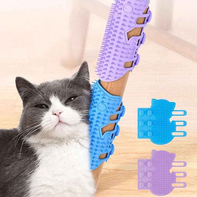 Cats Corner Self-Exciting Scratcher Pet Massage Brush Toys(Blue)