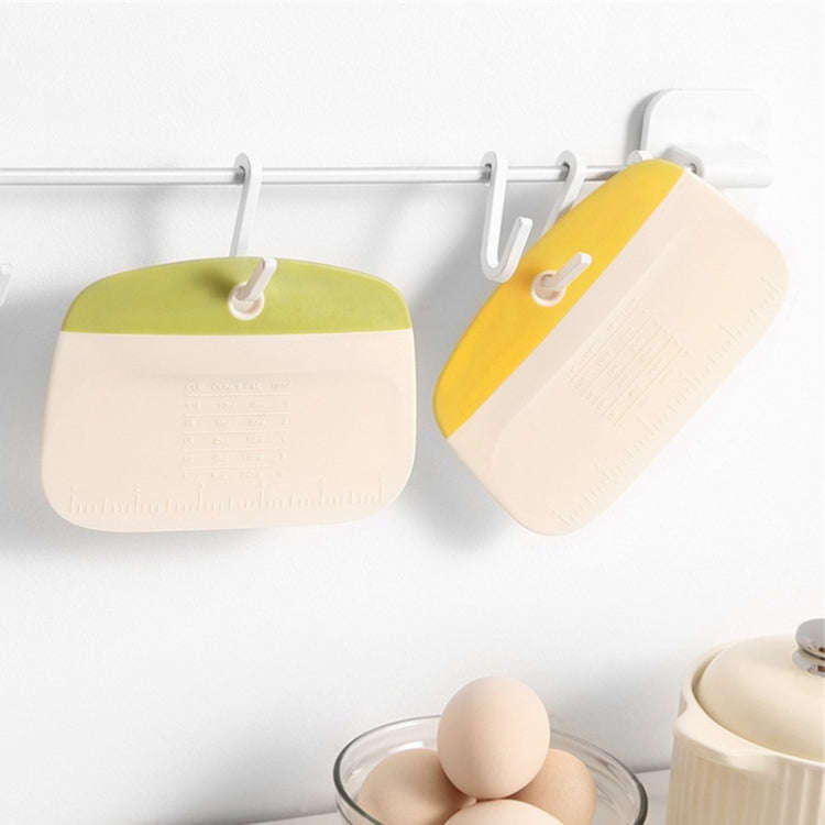 Kitchen Household Pasta Cutter Baking Plastic Squeegee Tool(Yellow)