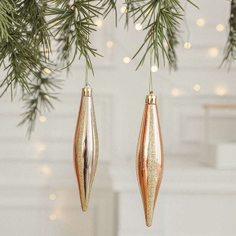 2pcs Christmas Decoration Christmas Tree Pendant Hanging Ornament, Style: Icicle