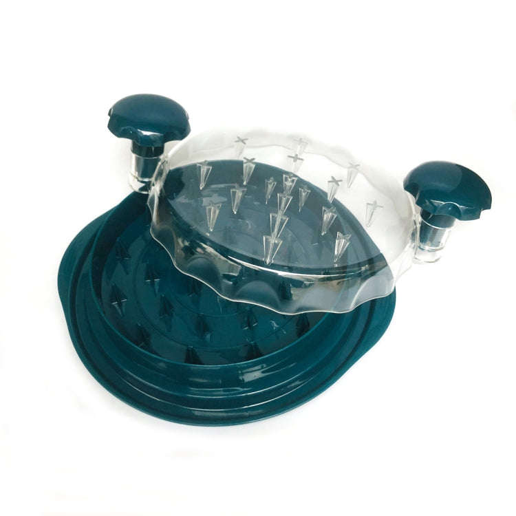 Chicken Shredder Machine With Transparent Lid Anti-Slip Meat Shredder Tool(Navy Blue)