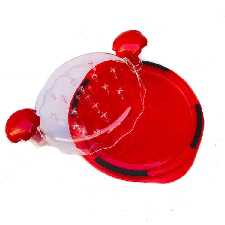 Chicken Shredder Machine With Transparent Lid Anti-Slip Meat Shredder Tool(Black)