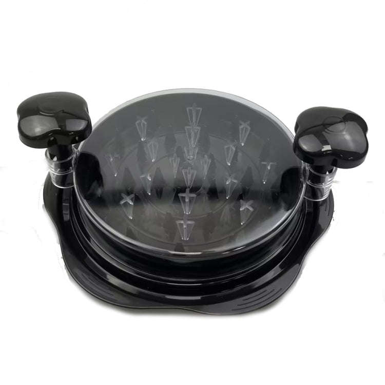 10 Inch Chicken Shredder Machine With Transparent Lid Anti-Slip Meat Shredder Tool(Round Cover Or...