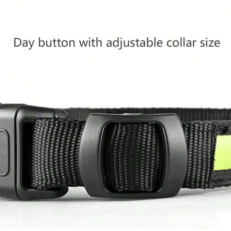 For AirTag Dog Collar LED Waterproof Quick Release Collar, Size: S(Pink)