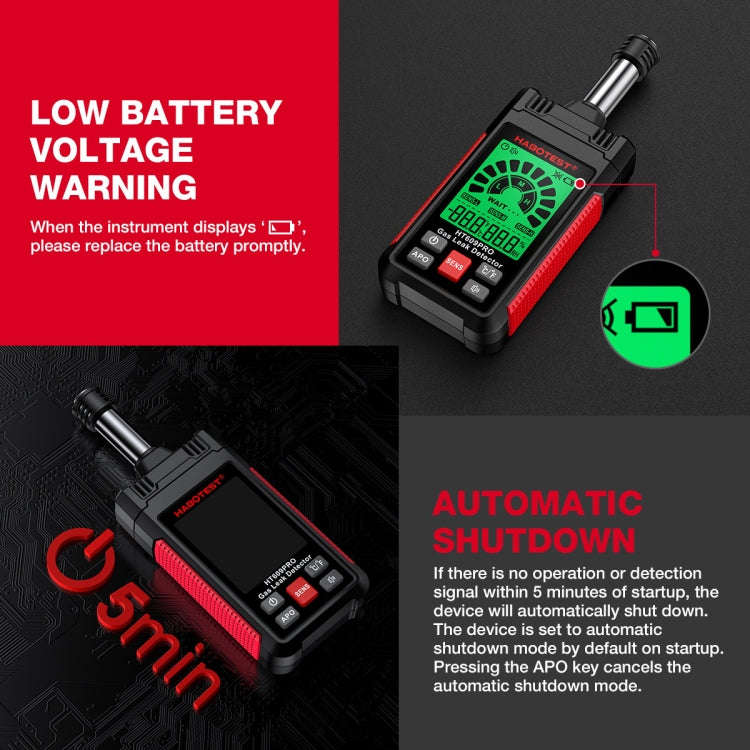 HABOTEST Combustible Gas Methane Leak Detector