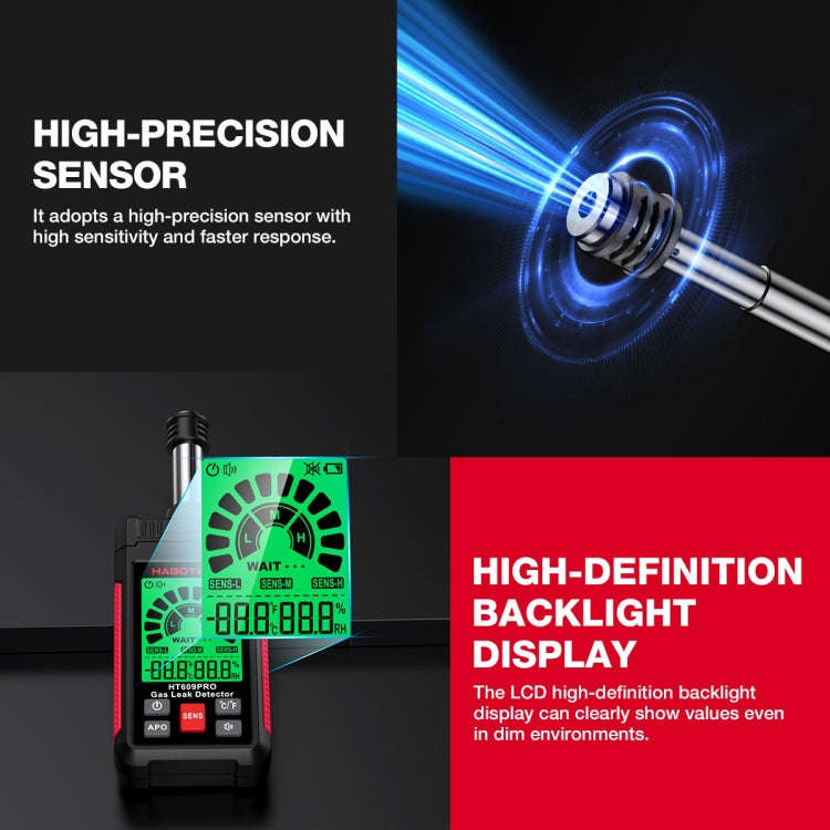 HABOTEST Combustible Gas Methane Leak Detector