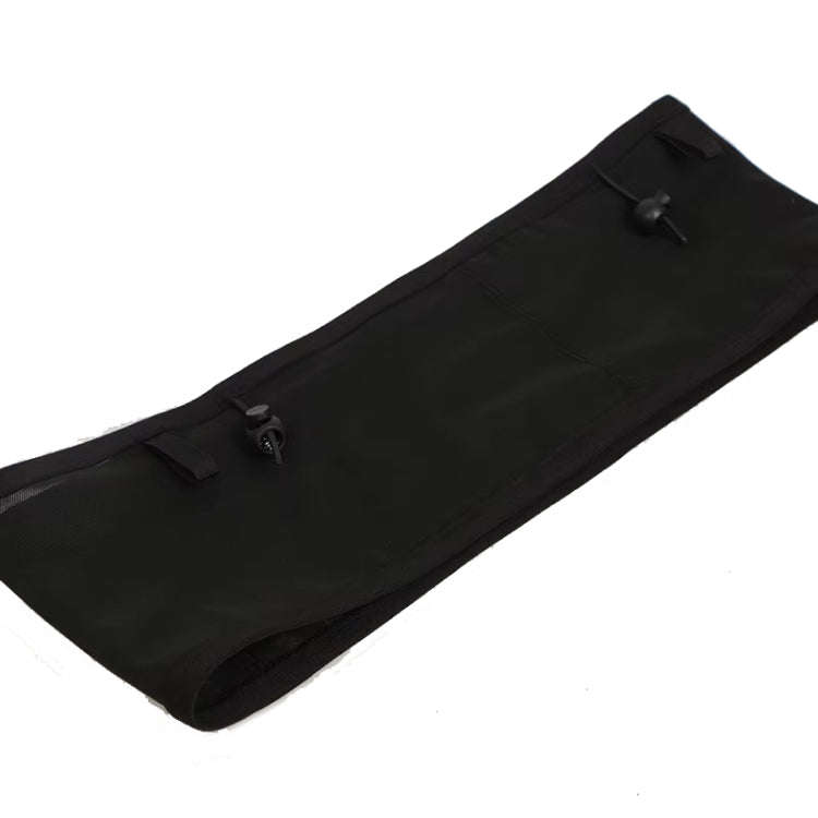 Close-fitting Sports Waist Bag Lightweight Marathon Running Belt, Size: XL(Retro Black)