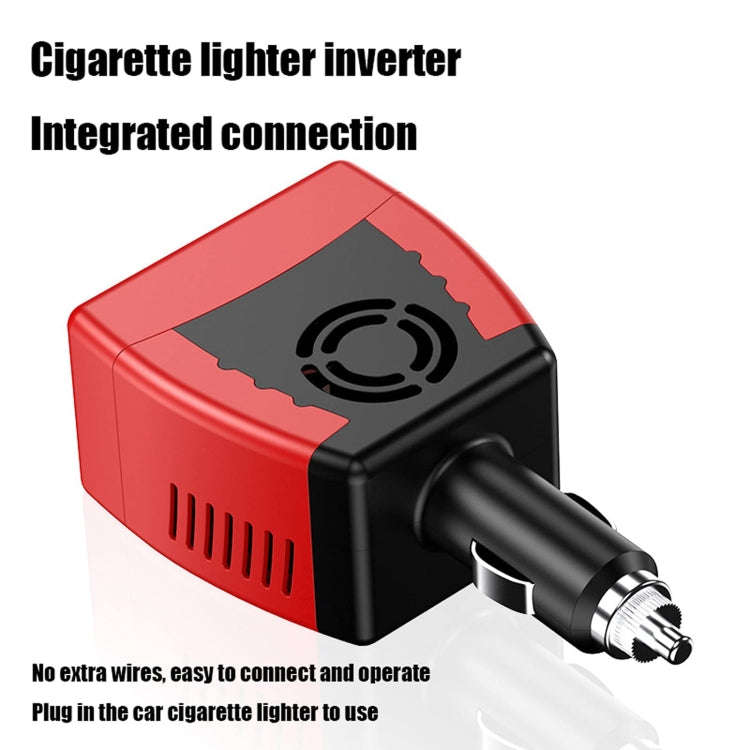 75W Car Inverter Voltage Conversion USB Port Charger, Color: 12 To 110V 0.5A Black