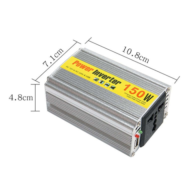 150W Car Inverter Modified Wave Automotive Power Conversion, Specification: 12V To 220V