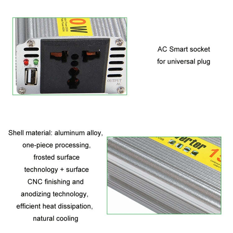 150W Car Inverter Modified Wave Automotive Power Conversion, Specification: 12V To 220V