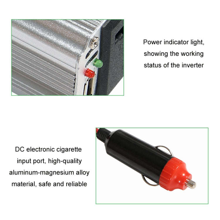 150W Car Inverter Modified Wave Automotive Power Conversion, Specification: 12V To 220V